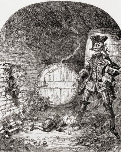 Illustration nach George Cruikshank für das Gedicht 